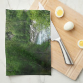 デナリ表現ア・アラスカ列車の休暇の写真 キッチンタオル (四つ折り)