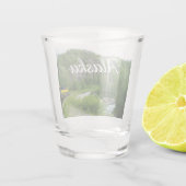 デナリ表現ア・アラスカ列車の休暇の写真 ショットグラス (裏面)