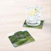 デナリ表現ア・アラスカ列車の休暇の写真 スクエアペーパーコースター (インサイチュ)