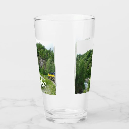 デナリ表現ア・アラスカ列車の休暇の写真 タンブラーグラス (左)