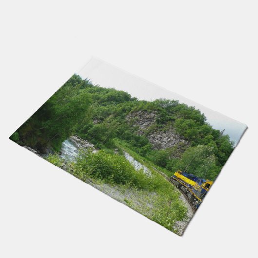 デナリ表現ア・アラスカ列車の休暇の写真 ドアマット (アングル)