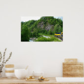 デナリ表現ア・アラスカ列車の休暇の写真 ポスター (キッチン)