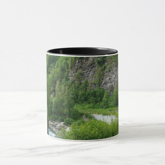 デナリ表現ア・アラスカ列車の休暇の写真 マグカップ (中央)