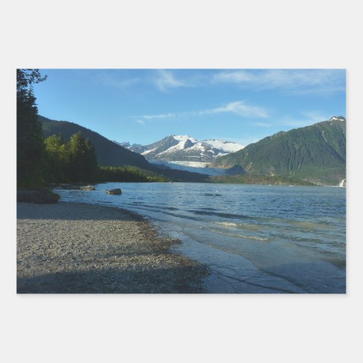 デナリ表現ア・アラスカ列車の休暇の写真 ラッピングペーパーシート (正面3)