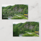 デナリ表現ア・アラスカ列車の休暇の写真 名刺 (正面/裏面)