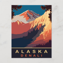 デナリ, アラスカ, 旅行 ポストカード