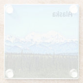 デナリ（マッキンリー山） ガラスコースター (裏面)