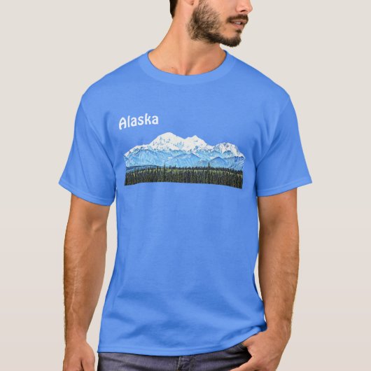 デナリ(マッキンリー山) Tシャツ (正面)