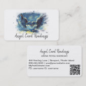 *~*デニアートムブルーハートエンジェルウィングAP78 QR 名刺 (正面/裏面)