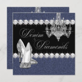 デニエレガントムとダイヤモンドのパーティー 招待状 (正面/裏面)