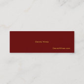 デニスのワイン スキニー名刺 (裏面)