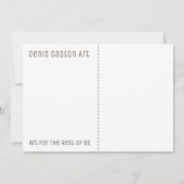 デニスガストンの芸術からの創造物の特徴の芸術カード カード (裏面)