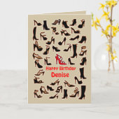 デニスシューズハッピーバースデーカード カード (黄色い花)