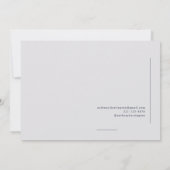 デニストリー海軍ブルー医師の発表 案内状 (裏面)