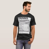 デニス栄養情報問題解決懸命 Tシャツ (正面フル)