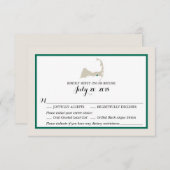 デニス港ケープコッドの地図 |ウェディングRSVPメニュー 出欠カード (正面/裏面)