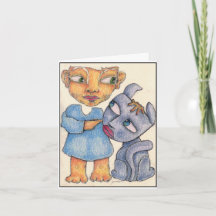 デニス・ギャストン・アートの「あなたの犬はあなたを愛している」カード