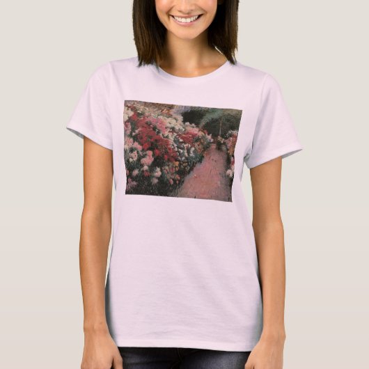 デニス・バンカー・ミラーによる菊の花、美術 Tシャツ (正面)