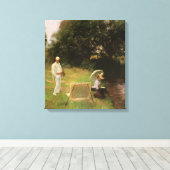 デニス・ミラー絵画・バンカーのCalcot by Sargent キャンバスプリント (インサイチュ (ウッドフロア))