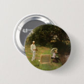 デニス・ミラー絵画・バンカーのCalcot by Sargent 缶バッジ (正面&裏面)