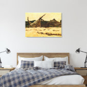 デニス・ミラー・バンカーのネットと帆の乾燥 キャンバスプリント (インサイチュ (寝室))