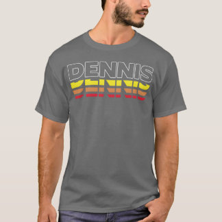 デニス 名前 ファニー ビンテージ 日没 デニス 楽しい Tシャツ
