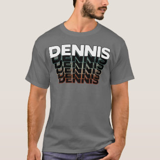 デニス 楽しい レトロ ヴィンテージ 日没 デニス 80年代 90年代 男の子 Tシャツ
