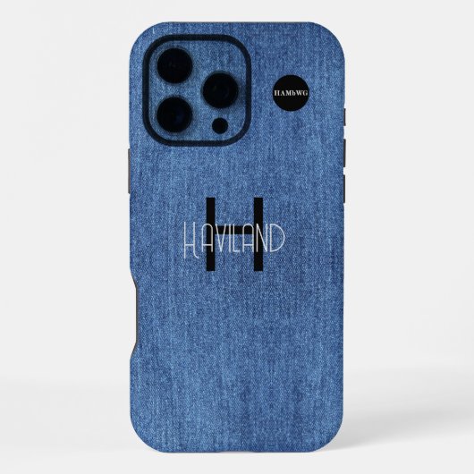 デニフェイクムデザイン携帯電話ケースHAMbWG iPhoneケース (裏面)