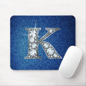 デニフェイクムマウスパッドのKきらきら光る「ダイヤモンド」 マウスパッド (マウス)