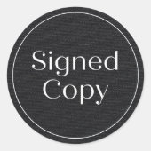 デニフェイクム |署名済みシンプルコピーの新規本漫画 ラウンドシール (正面)