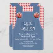 デニムがワンタッチでかわいい 招待状 (正面/裏面)