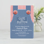 デニムがワンタッチでかわいい 招待状 (スタンド正面)