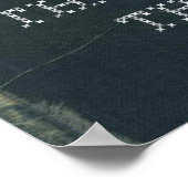 デニムで成功したゴールを持つネットボールプレイヤー ポスター (角)