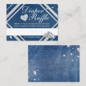 デニムとダイヤモンドおむつラッフルエンクロージャカード エンクロージャーカード (正面/裏面)
