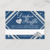 デニムとダイヤモンドおむつラッフルエンクロージャカード エンクロージャーカード (正面)