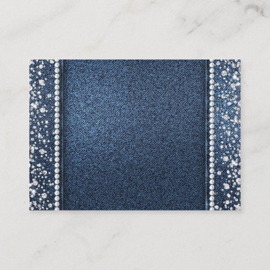 デニムとダイヤモンドおむつラッフルチケット エンクロージャーカード (裏面)