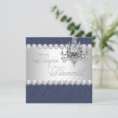 デニムとダイヤモンドのパーティの招待状 招待状 (スタンド正面)