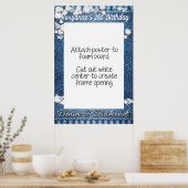 デニムとダイヤモンドの写真撮影用フレーム小道具ポスター ポスター (キッチン)