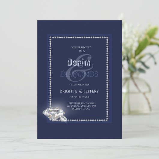 デニムとダイヤモンドの招待状 招待状 (スタンド正面)