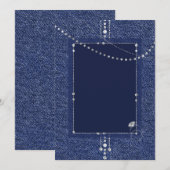 デニムとダイヤモンドの招待状 招待状 (正面/裏面)