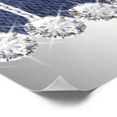 デニムとダイヤモンドの誕生日パーティー ポスター (角)