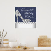 デニムとダイヤモンドの誕生日パーティー ポスター (キッチン)