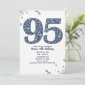 デニムとダイヤモンドの輝き 95歳の誕生日 招待状 (スタンド正面)