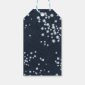 デニムとダイヤモンド散乱パきらきら光るーティーの好意 ギフトタグ (裏面)