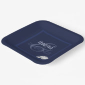 デニムとダイヤモンド紙プレート ペーパープレート (傾斜あり)