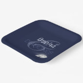 デニムとダイヤモンド紙プレート ペーパープレート (傾斜あり)