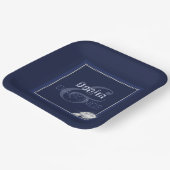 デニムとダイヤモンド紙プレート ペーパープレート (傾斜あり)