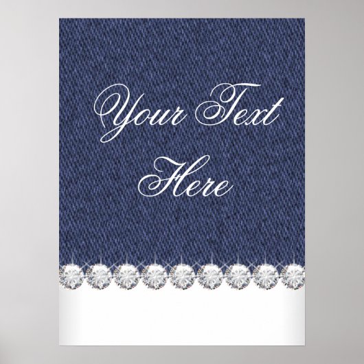 デニムとダイヤモンド ポスター (正面)