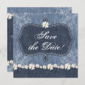 デニムとデイジー Save the Date 発表 ウエスタン セーブザデート (正面/裏面)