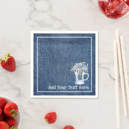 デニムとヒナギス スタンダードカクテルナプキン